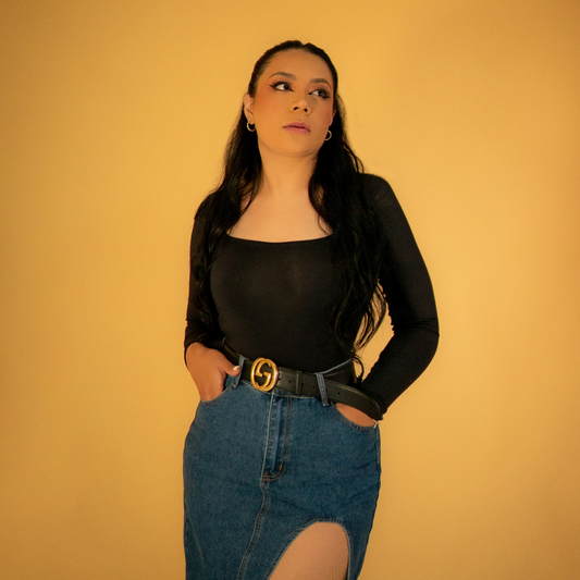 Mod 833 Body Reductor escote cuadrado manga larga