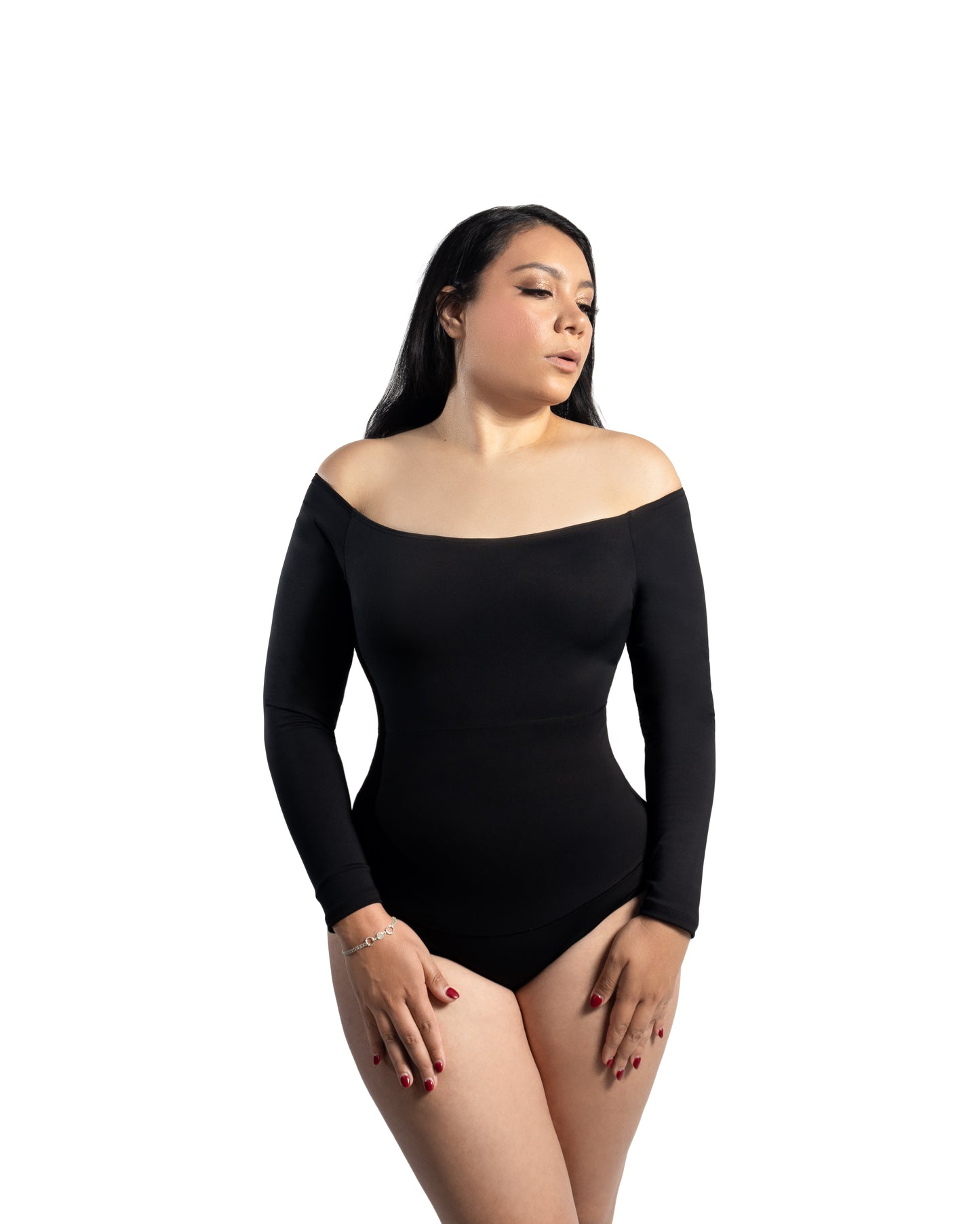 Mod 835 Body Reductor strapless manga larga