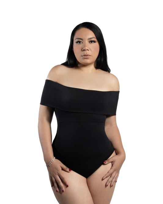 Mod 836 Body Reductor hombros descubiertos doblado