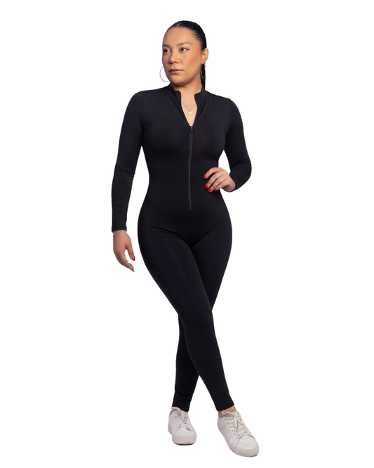 Mod. 703 JUMPSUIT CUELLO DE TORTUGA CIERRE MANGA LARGA