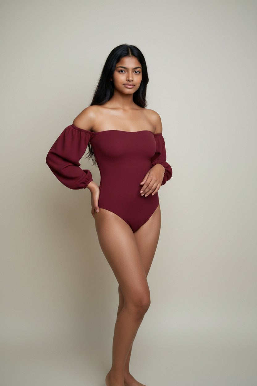 Mod 816 Body Reductor Strapless manga globo con copas