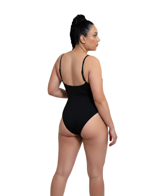 Mod 834 Body Reductor tirantes escote en V con copas
