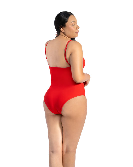 SW 916 TRAJE DE BAÑO ESCOTE V NUDO