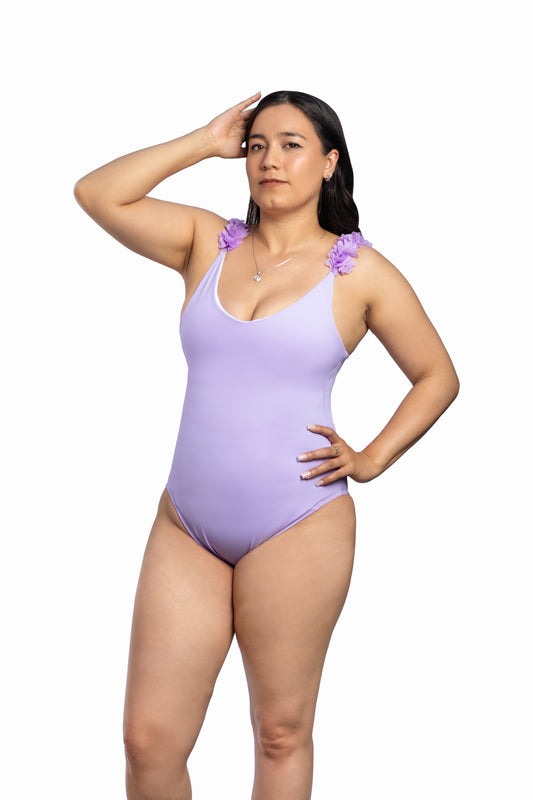 SW 902 TRAJE DE BAÑO TIRANTE DE FLORES