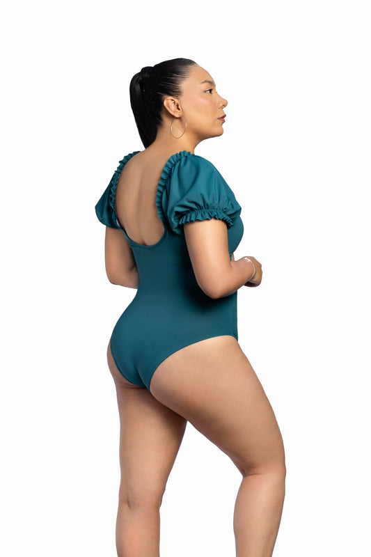 SW 901 TRAJE DE BAÑO MANGA PLISADA