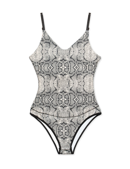 Mod 834 Body Reductor tirantes escote en V Animal Print