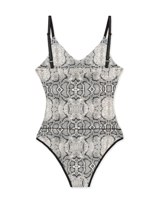 Mod 834 Body Reductor tirantes escote en V Animal Print