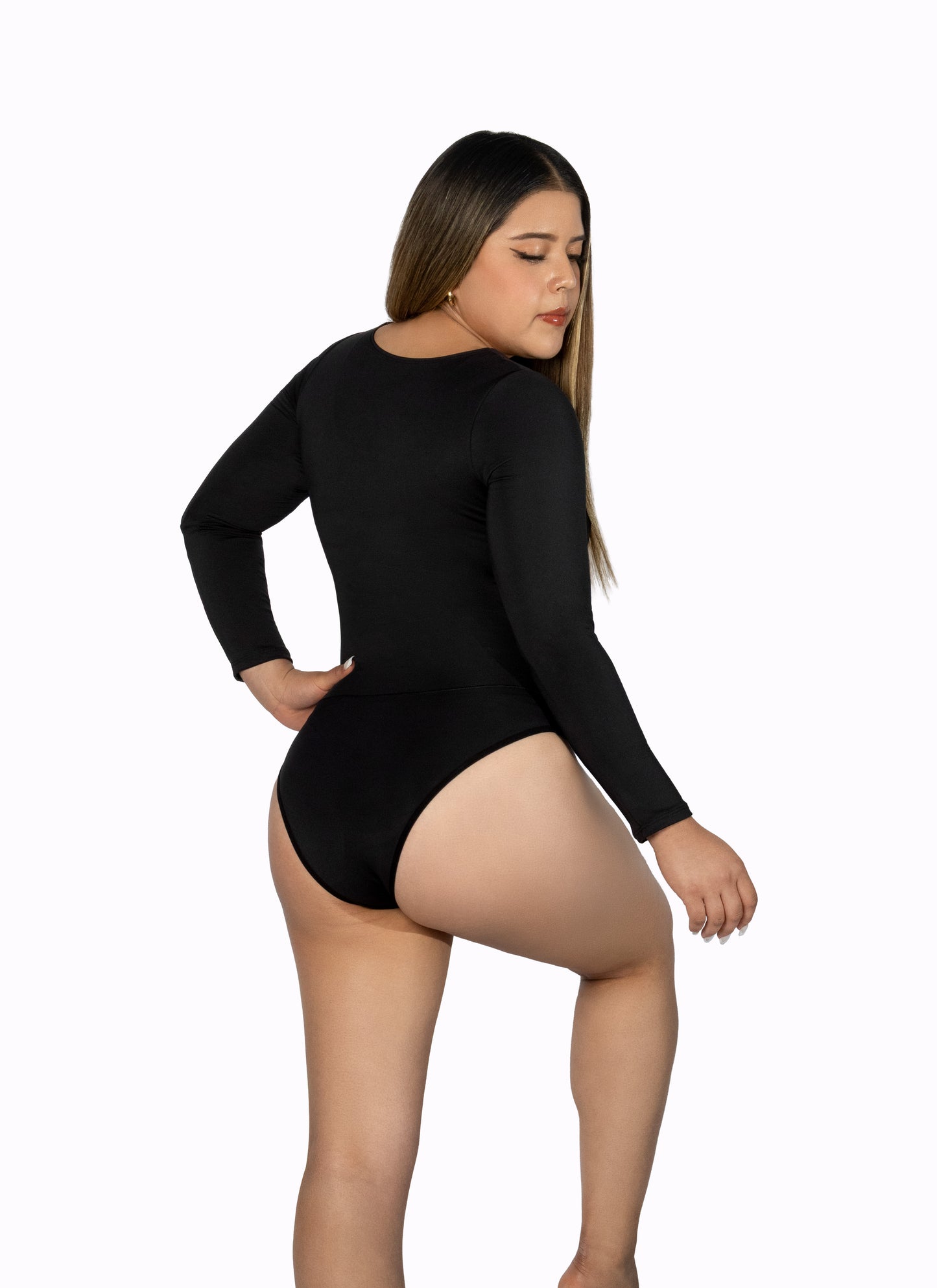 Mod 823 Body Reductor Escote tipo Barco manga larga