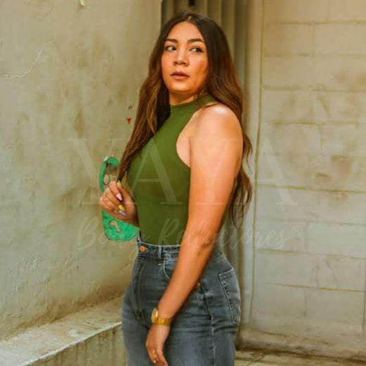 Mod 805 Body Reductor Cuello de tortuga sin mangas