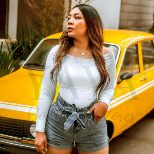 Mod 813 Body Reductor Strapless con Encaje