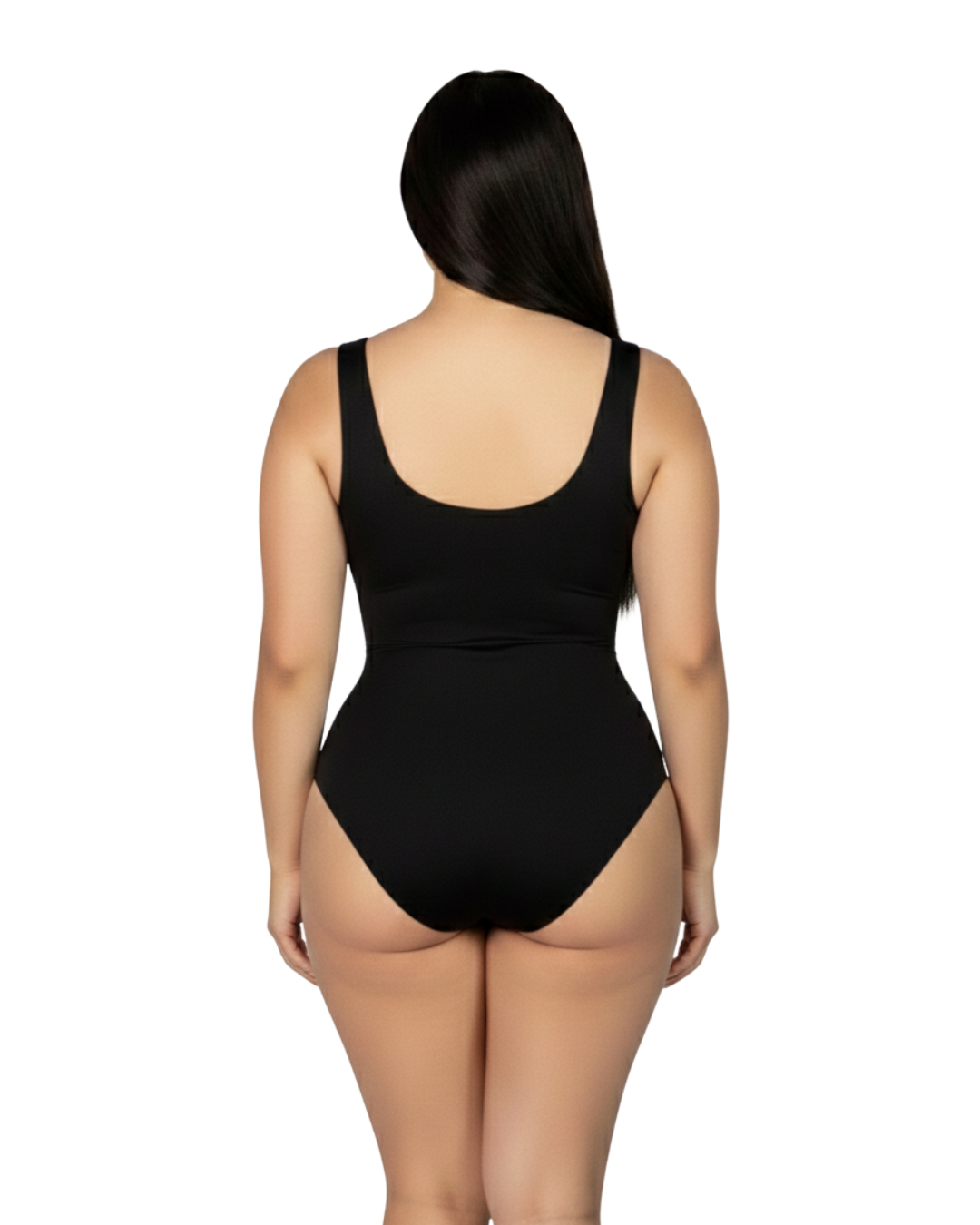 Mod 801 Body Reductor clásico sin copas tirantes cuello circular