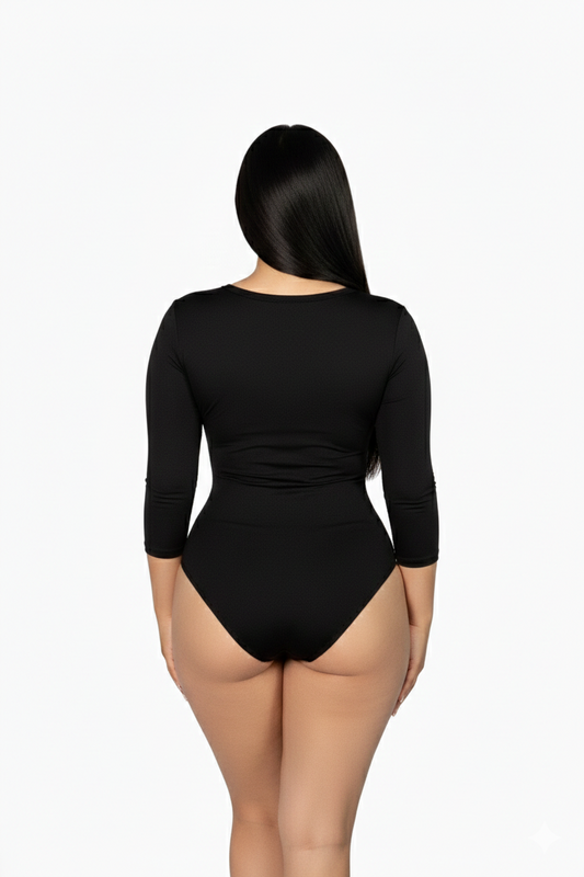 Mod 811 Body Reductor cuello circular manga 3/4