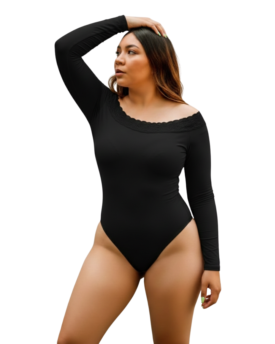 Mod 813 Body Reductor clásico sin copas Strapless con Encaje