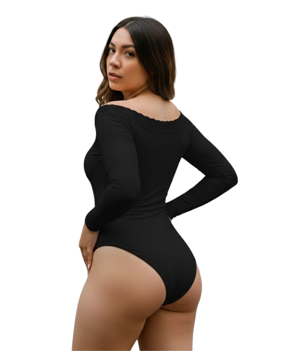 Mod 813 Body Reductor clásico sin copas Strapless con Encaje