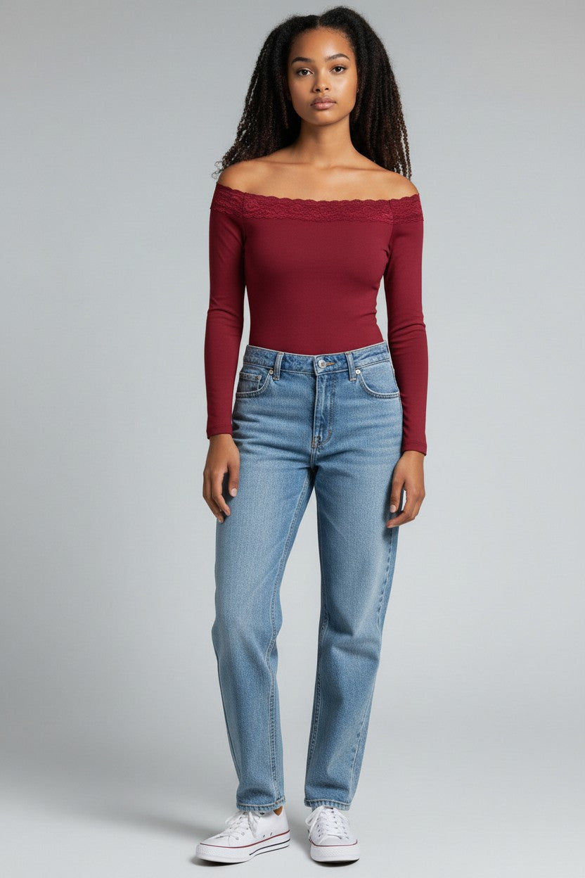 Mod 813 Body Reductor clásico sin copas Strapless con Encaje