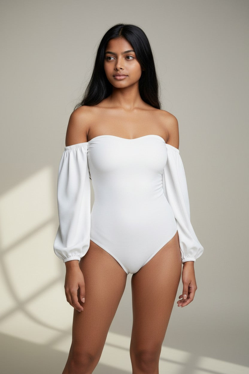 Mod 816 Body Reductor Strapless manga globo con copas