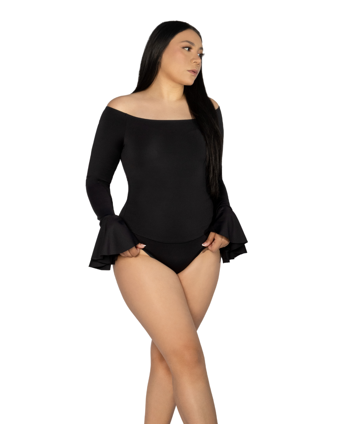 Mod 818 Body Reductor clásico sin copas Strapless puño abanico