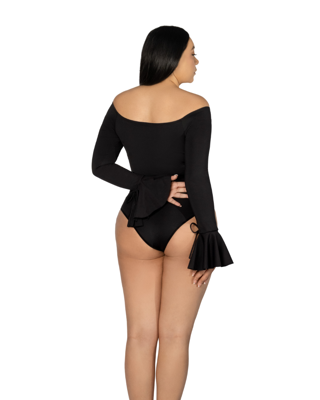 Mod 818 Body Reductor clásico sin copas Strapless puño abanico