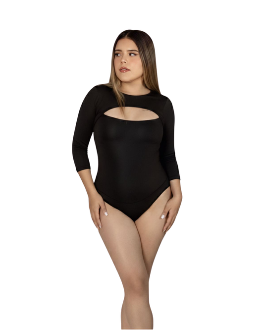 Mod 823 Body Reductor Escote tipo Barco manga 3/4