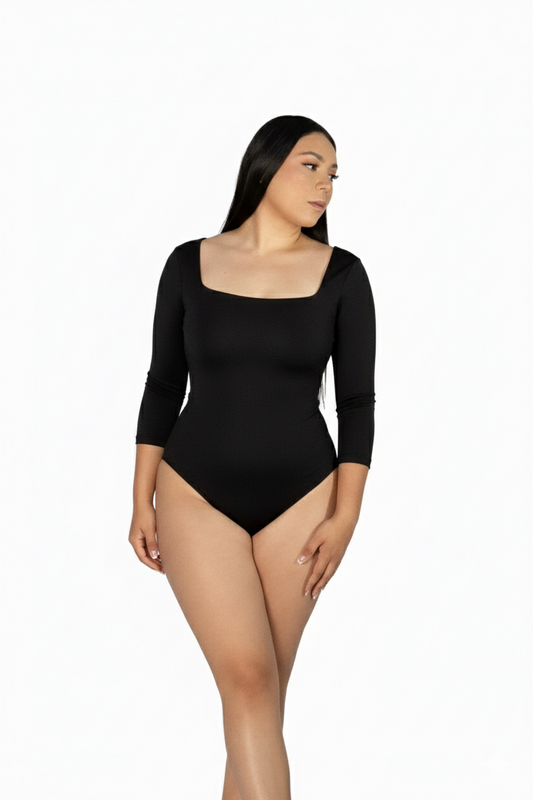 Mod 833 Body Reductor escote cuadrado manga 3/4