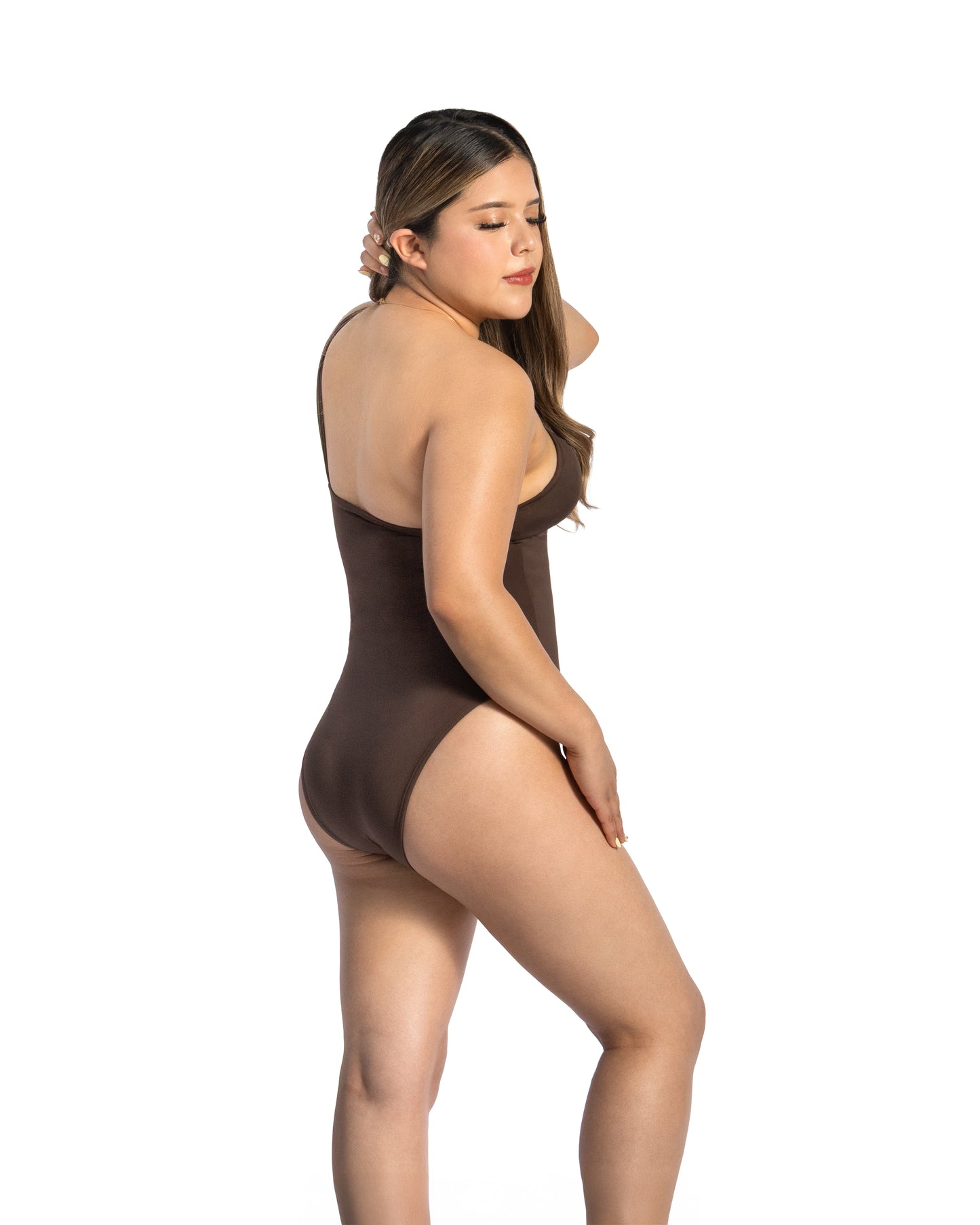 SW 911 TRAJE DE BAÑO ASIMETRICO FRUNCIDO