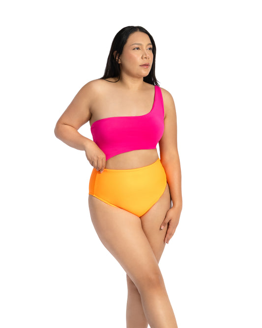 SW 915 TRAJE DE BAÑO ASIMÉTRICO BICOLOR