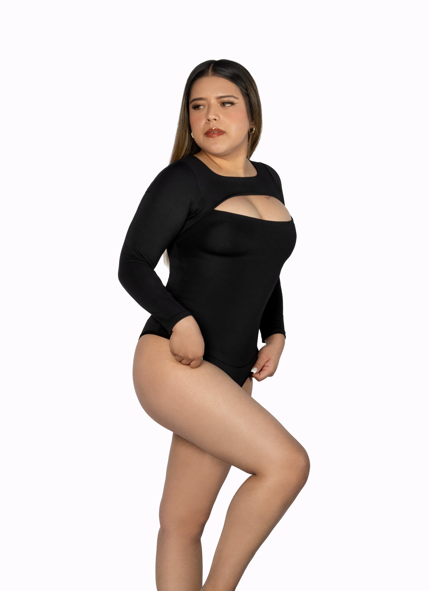 Mod 823 Body Reductor Escote tipo Barco manga larga